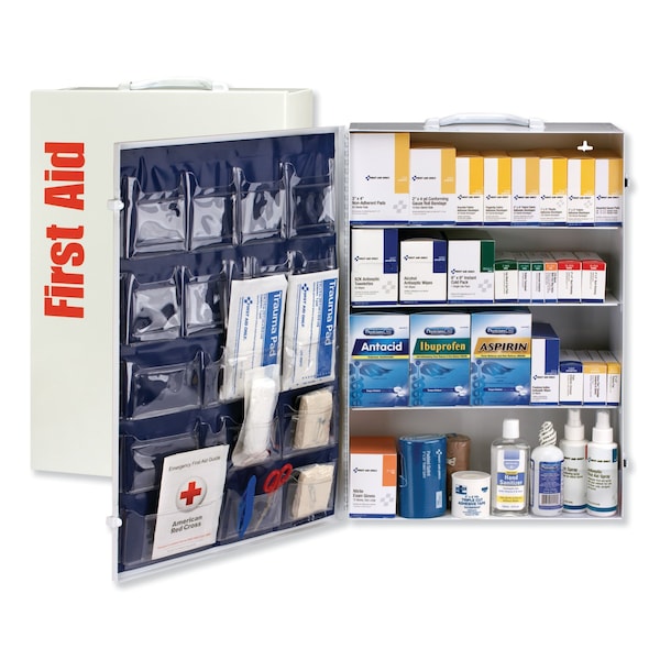 First Aid Only ANSI Class B+ 4 Shelf First Aid Station with Medications, 1437 Pieces 90576 - main
